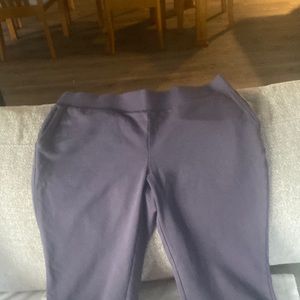 Pure J Jill XS Petite Affinity French Terry slim leg pant NWOT Color Plum